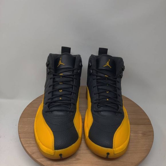 Nike Air Jordan 12 Retro Sneakers- Mens- Size 12- University Gold- [130690-070] - Picture 2 of 12